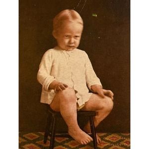 Antique 1909 Ephemera Postcard Humorous Funny Message Naughty Boy Printed Litho